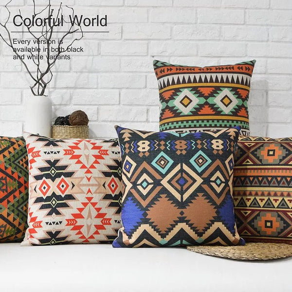 Nordic Geometric pillow Bohemian cushions lumbar Waist pillows thick linen pillowcase sofa cushion home decorative Pillows - Limited time Finds