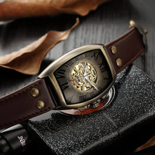 Fashion Vitage Men Watches Shenhua Skeleton Skull Watches Men Automatic Mechanical Watches Leather Men Watches Relogio Masculino - Limited time Finds