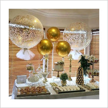 36 Inch Jumbo Gold Confetti Balloons Giant Latex Glitter Balloons for Party Birthdays Wedding Festivals Christmas Event Decor - Limited time Finds