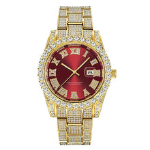 Hip Hop Full Iced Out Mens Watches Luxury Date Quartz Wrist Watches With Micropaved Cubic Zircon Watch For Women Men Jewelry - Limited time Finds