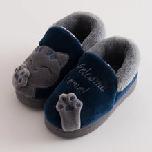 Children Indoor Slippers Winter Warm Shoes Kids Mum Dad Home Floor Slipper Cartoon Style Anti - slip Boys Girls Cotton Footwear - Limited time Finds