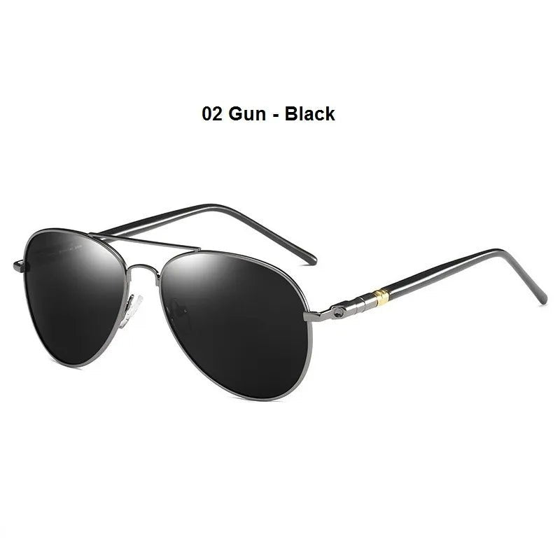 Luxury Men's Polarized Sunglasses Driving Sun Glasses For Men Women Brand Designer Male Vintage Black Pilot Sunglasses UV400 - Limited time Finds