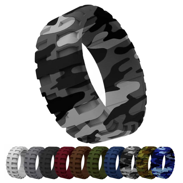 1pc Rings Mens Tire Modelling Sports - Style Silicone Ring Jewelry For Men Automobile Car Racer Outdoors Running - Limited time Finds