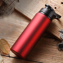 700ml Metal Water Bottle Stainless Steel Bicycle Water Bottle Straight Drinking Outdoors Sports Travel Kettle - Limited time Finds