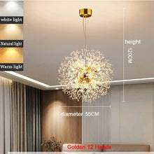 Modern Dandelion LED Lighting Pendant Lights Living Room Dining Room Bedroom pendant Lights Starry Fireball Lighting Fixtures - Limited time Finds