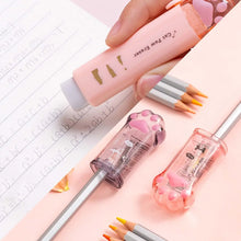 4pcs Cute Stationery Set,Kawaii School Supplies, 2 Retractable Erasers And 2 Pencil Sharpeners,Kawaii Office School Supplies - Limited time Finds