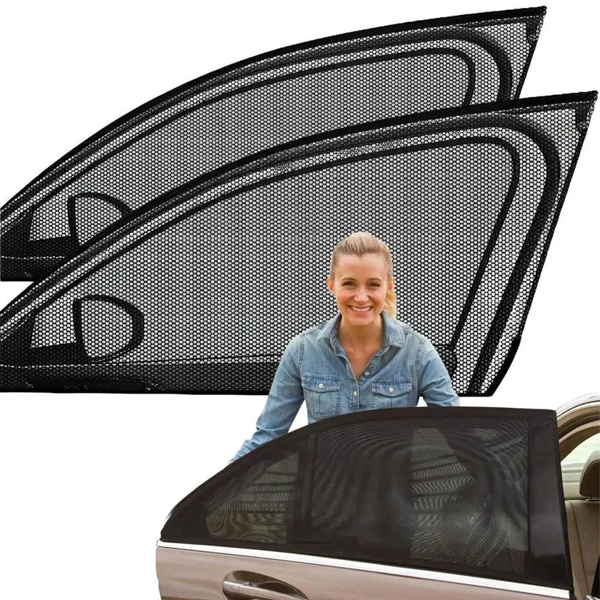 Car Sunshade Curtains Universal Side Window Shades SUV Curtains Protection Repellent Mosquito Mesh Net Sunshade Auto Accessories - Limited time Finds