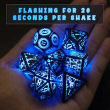 LED Dice Set Rechargeable with Charging Box, ZHOORQI Glowing Dice for Role Playing Tabletop Games RPG D&D Dice Christmas Gift - Limited time Finds