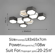 Lighting Simple Modern Living Room Lights Minimalist Bedroom Dining Room LED Ceiling Lights Nordic Style Geometric Art Lighting - Limited time Finds