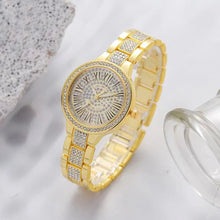 4Pcs Watch Jewelry Set Women Luxury Fashion Rhinestone Diamond Watches Exquisite Square Sparkling Zircon Jewelry Gift With Box - Limited time Finds