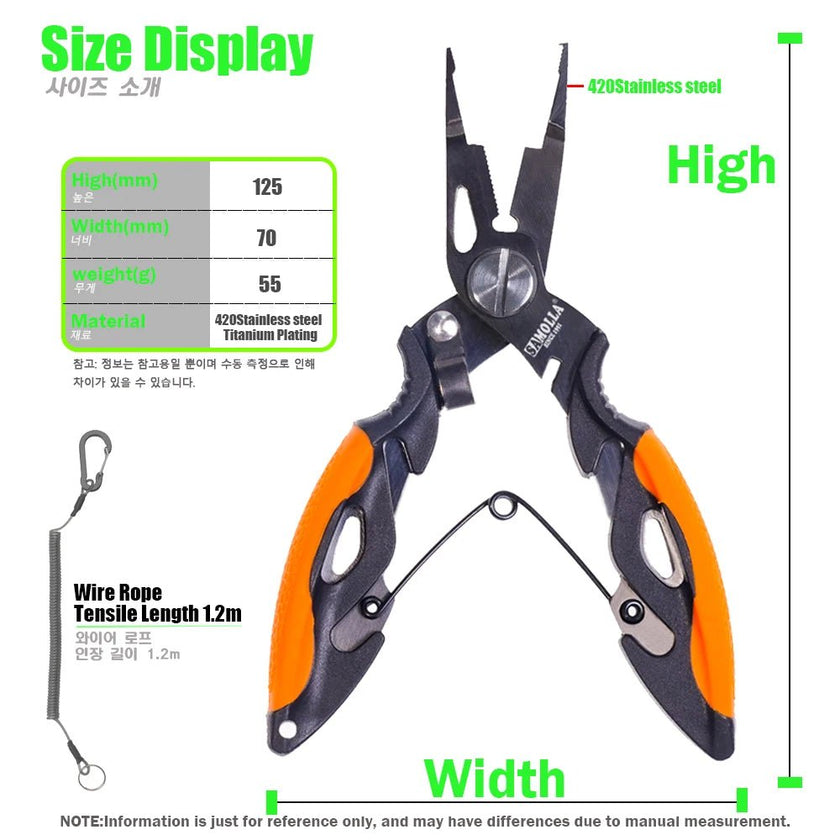 New Multifunctional Fishing Pliers Accessories 420 Stainless Steel Body Scissors Line Cutter Hooks Remover Outdoor Fishing Tools - Limited time Finds