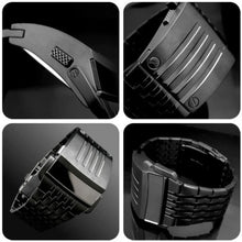 Personalized Men's Watches Iron Man Watches Black Stainless Steel Led Digital Electronic Watches Men Sports Watches Reloj Hombre - Limited time Finds