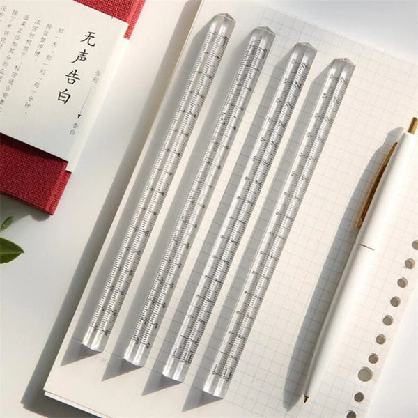 1PCS Transparent Triangle Ruler School and Office Supplies Stationery - Limited time Finds