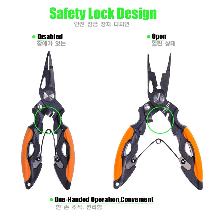 New Multifunctional Fishing Pliers Accessories 420 Stainless Steel Body Scissors Line Cutter Hooks Remover Outdoor Fishing Tools - Limited time Finds