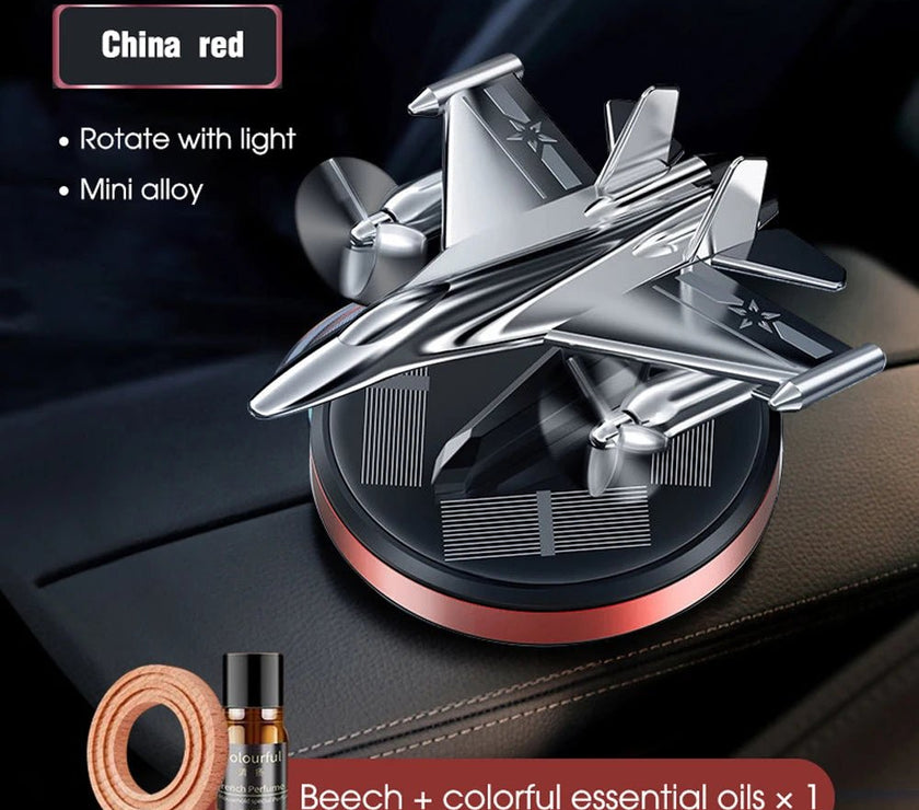 Car Air Freshener Solar Fighter Propeller Flavoring Fragrance Decoration Car Interior Accessories Men And Women Perfume Diffuser - Limited time Finds