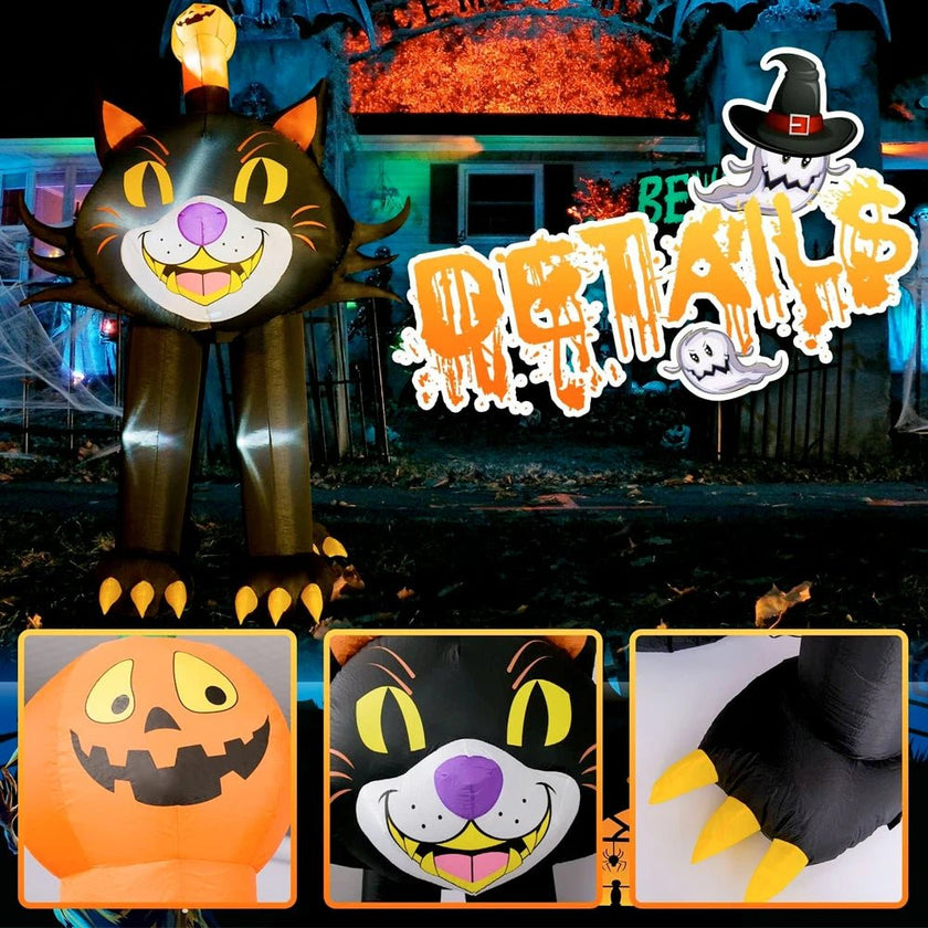 Halloween Black Cat Inflatable Decor - Limited time Finds