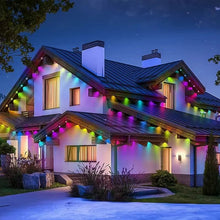 Outdoor Lights 90 LED Eaves Lights Smart Eaves String RGB Lights Full House Ambient Lighting Halloween Decorations Outside - Limited time Finds