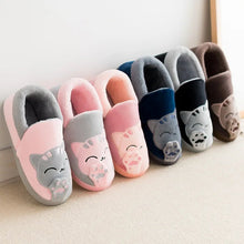 Children Indoor Slippers Winter Warm Shoes Kids Mum Dad Home Floor Slipper Cartoon Style Anti - slip Boys Girls Cotton Footwear - Limited time Finds