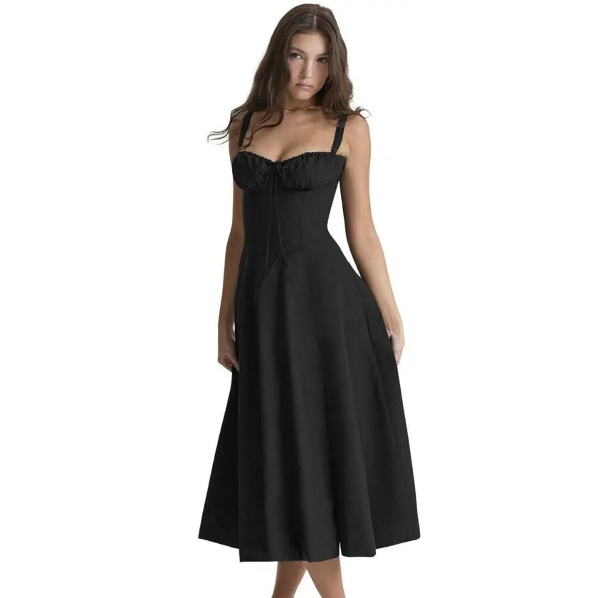 Elegant Low-cut Backless Party Dress - Limited time Finds