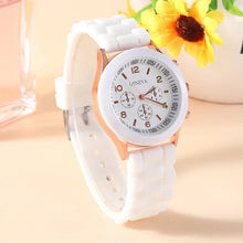 4PCS/Set Geneva Watch Fashion Silicone Band Women Watches Heart Jewelry Set ( Without Box) - Limited time Finds