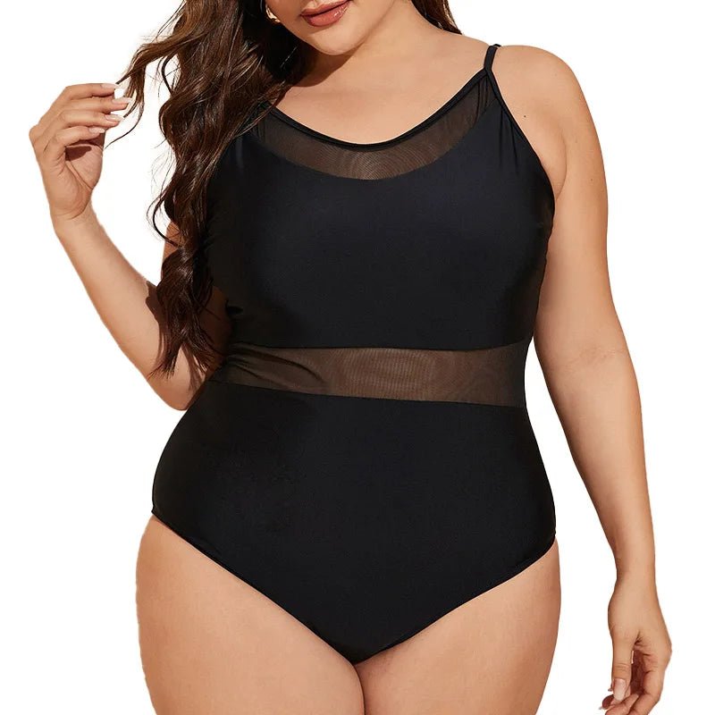 2022 Black Push Up Swimsuit One Piece Large Size Swimwear Women One-piece Suits Beachwear Summer Mesh Bathing Suit Female 4XL - Limited time Finds