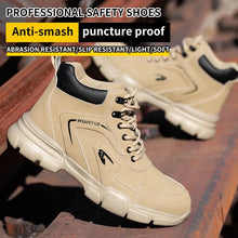 Winter Plush Work Boots For Men Ankle Anti - smash Anti - puncture Safety Shoes Steel Toe Protective Male Footwear Indestructible - Limited time Finds