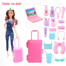 22 Pcs Doll Accessories=1 Suitcase+1 Laptop +12 Wash Accessories+8 Life Accessories for Barbie 11.5inch Doll Freeshipping - Limited time Finds