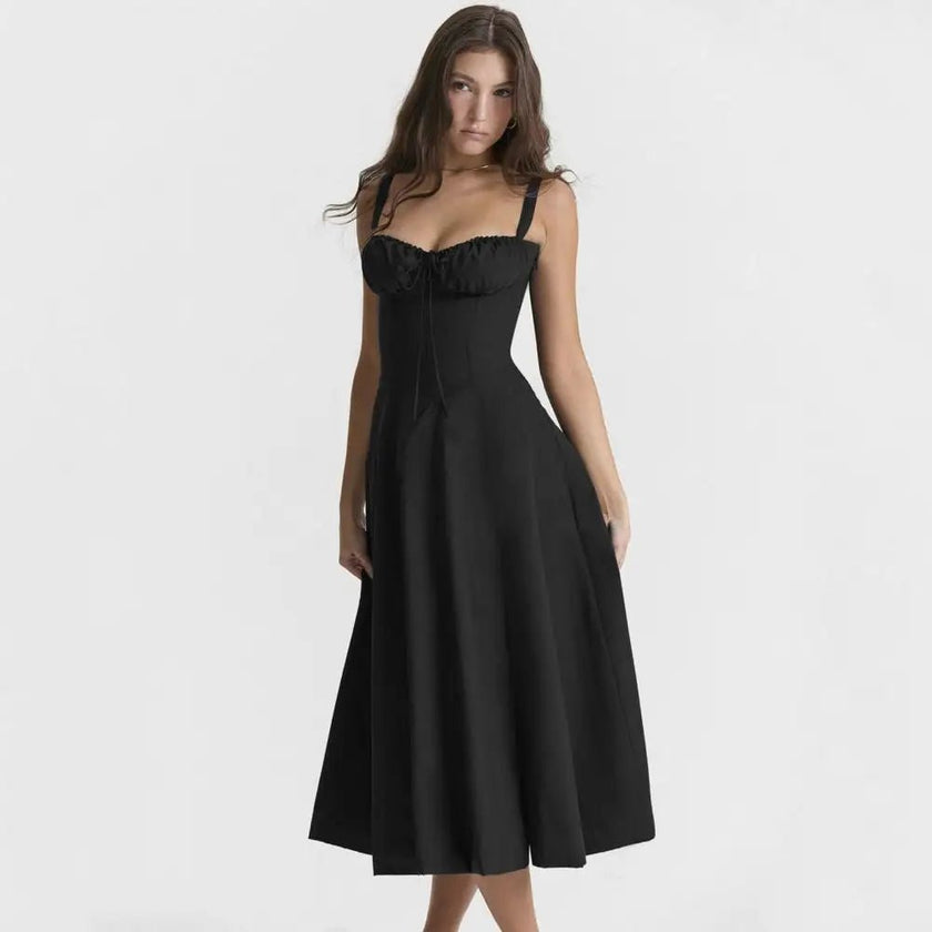 Elegant Low-cut Backless Party Dress - Limited time Finds