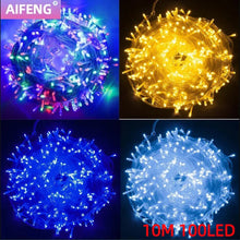 10M 100Leds Xmas Outdoor christmas lights led string lights Luces Decoracion fairy light holiday lights lighting tree garland - Limited time Finds