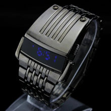 Personalized Men's Watches Iron Man Watches Black Stainless Steel Led Digital Electronic Watches Men Sports Watches Reloj Hombre - Limited time Finds