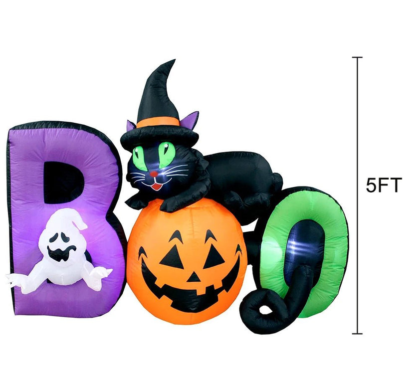 Halloween Black Cat Inflatable Decor - Limited time Finds