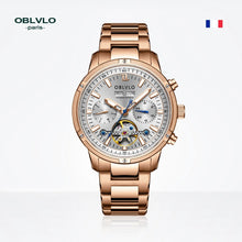 OBLVLO Automatic Watches Steel Mechanical Watches Tourbillon Watches For Men Super Luminous Watches Waterproof CM - T - Limited time Finds