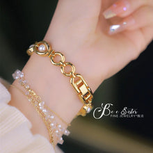 Original Brand Women's Watches 2024 Fashion Pearl Bracelet Golden Quartz Watch Lady Elegant Jewelry Watches Gift For Girlfriend - Limited time Finds