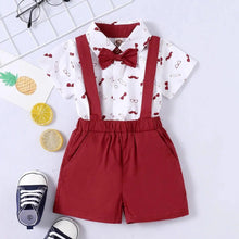 0 - 24 Months Baby Boys Costumes Short Sleeve Bodysuit with Bow + Suspender Pants Fashion Parties Festivals Gentleman Clothing - Limited time Finds