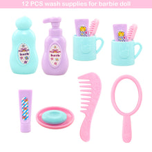 22 Pcs Doll Accessories=1 Suitcase+1 Laptop +12 Wash Accessories+8 Life Accessories for Barbie 11.5inch Doll Freeshipping - Limited time Finds