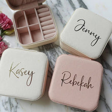 Personalized Bridesmaid Gifts Bachelorette Party Gift Travel Jewelry Case Wedding Gifts Hen Party Gifts Birthday Favor For Her - Limited time Finds