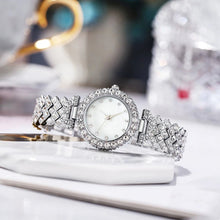 6PCS/Set Fashion Rhinestone Women Watches Female Steel Band Bracelet Quartz Watches Jewelry Set（Without Box） - Limited time Finds