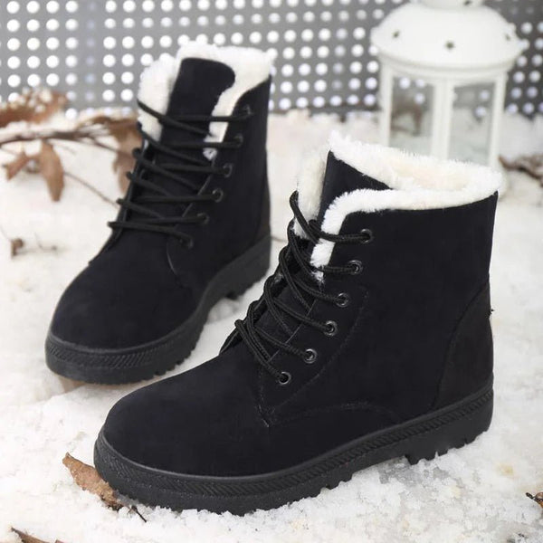 Boots Men Snow Men's Boots Couple Men's Winter Boots Male Shoes Men Hiking Men's Shoes Plus Size Footwear Fur Shoes - Limited time Finds