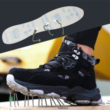 Steel Toe Work Boots Men Safety Shoes 2024 Indestructible Men Safety Boots Male Anti - Smash Work Shoes Sneakers Footwear High Top - Limited time Finds