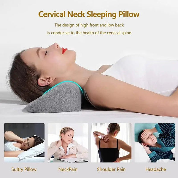 Memory Foam Neck Pillow Shoulder Necks Pain Relief Sleeping Bed Pillow Washable Neck Support Pillows CervicalSpondylosis Pillows - Limited time Finds