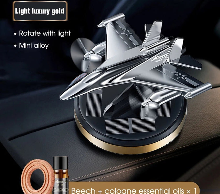 Car Air Freshener Solar Fighter Propeller Flavoring Fragrance Decoration Car Interior Accessories Men And Women Perfume Diffuser - Limited time Finds