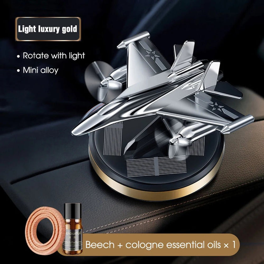 Car Air Freshener Solar Fighter Propeller Flavoring Fragrance Decoration Car Interior Accessories Men And Women Perfume Diffuser - Limited time Finds