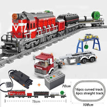 KAZI City Train Power Function High - tech Building Block Bricks DIY Tech Toys For Children Compatible Leduo train - Limited time Finds