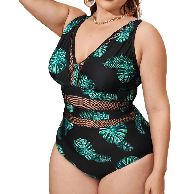 2022 Black Push Up Swimsuit One Piece Large Size Swimwear Women One-piece Suits Beachwear Summer Mesh Bathing Suit Female 4XL - Limited time Finds