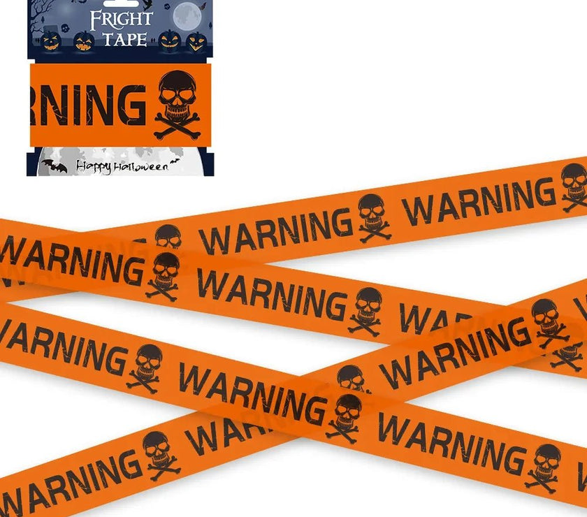 Skull Head Warning Tape Halloween Prop - Limited time Finds