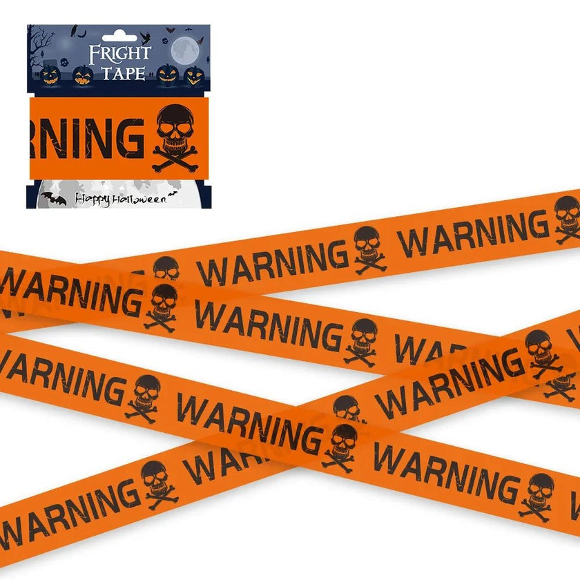 Skull Head Warning Tape Halloween Prop - Limited time Finds