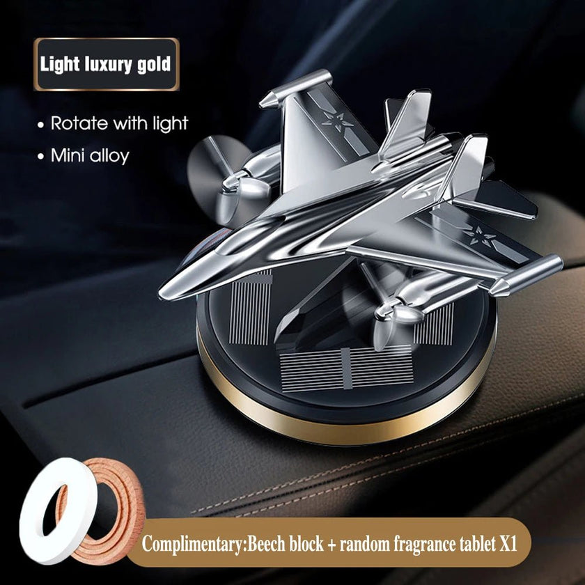 Car Air Freshener Solar Fighter Propeller Flavoring Fragrance Decoration Car Interior Accessories Men And Women Perfume Diffuser - Limited time Finds