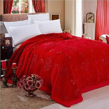 Soft Warm Blankets For Beds Double Layers Luxury Embroidered Weighted Blankets Middle East Muslim Fluffy Faux Fur Mink Blankets - Limited time Finds