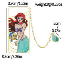 Disney Princess Bookmark - Beautiful Mermaid Brass Bookmark, Couple Gift Collection, Office Supplies, School Supplies - Limited time Finds