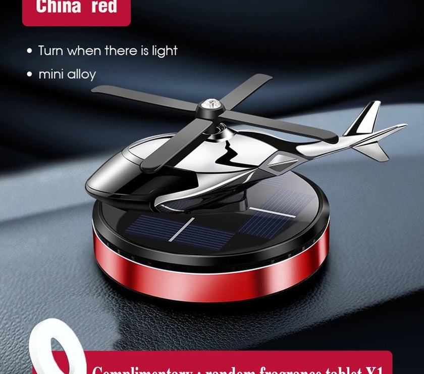 Solar Car Air Freshener Helicopter Propeller Fragrance Supplies Interior Accessories Flavoring Original Perfume Diffuser Decor - Limited time Finds